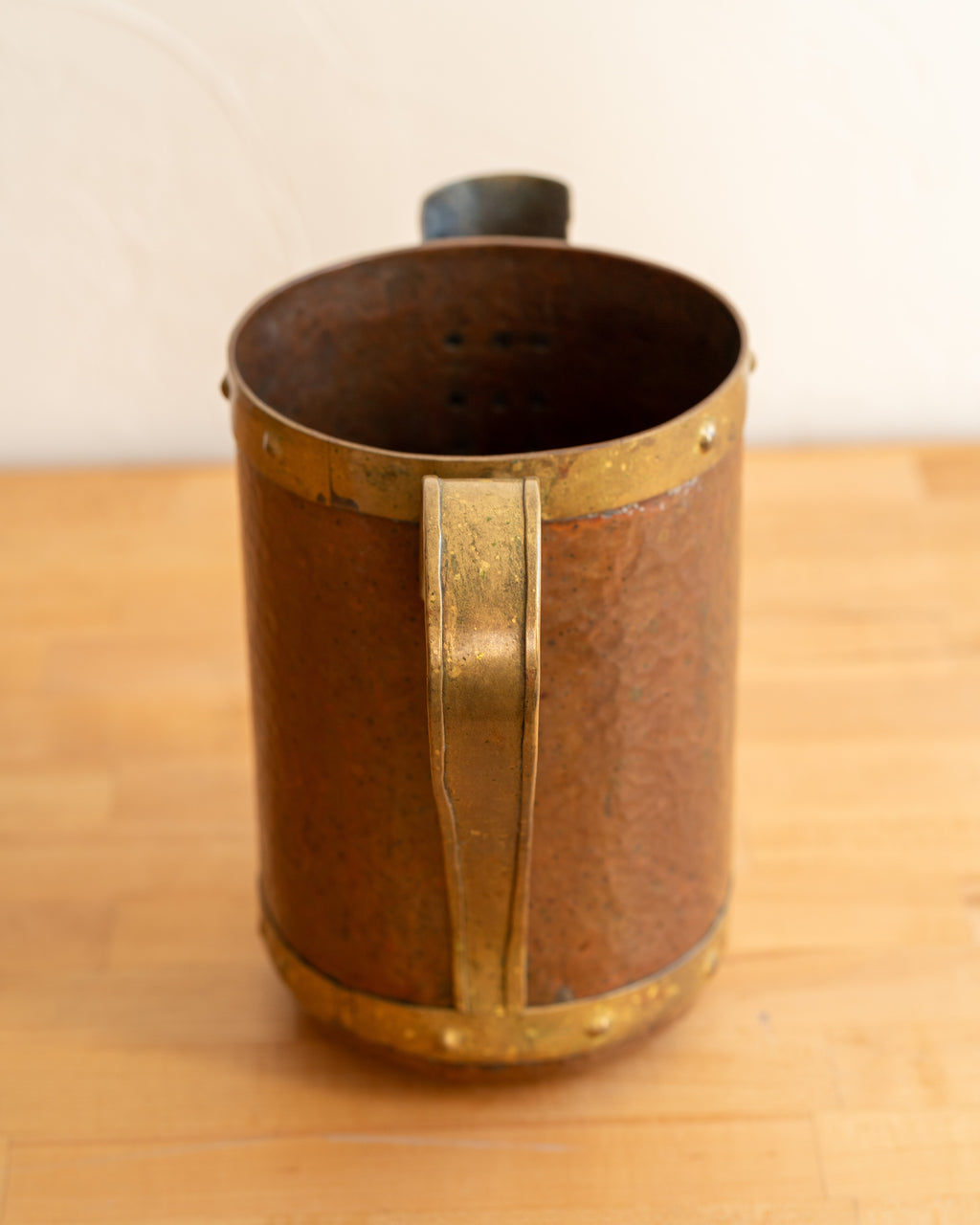 Fabulous Mexican Pitcher Copper and Brass