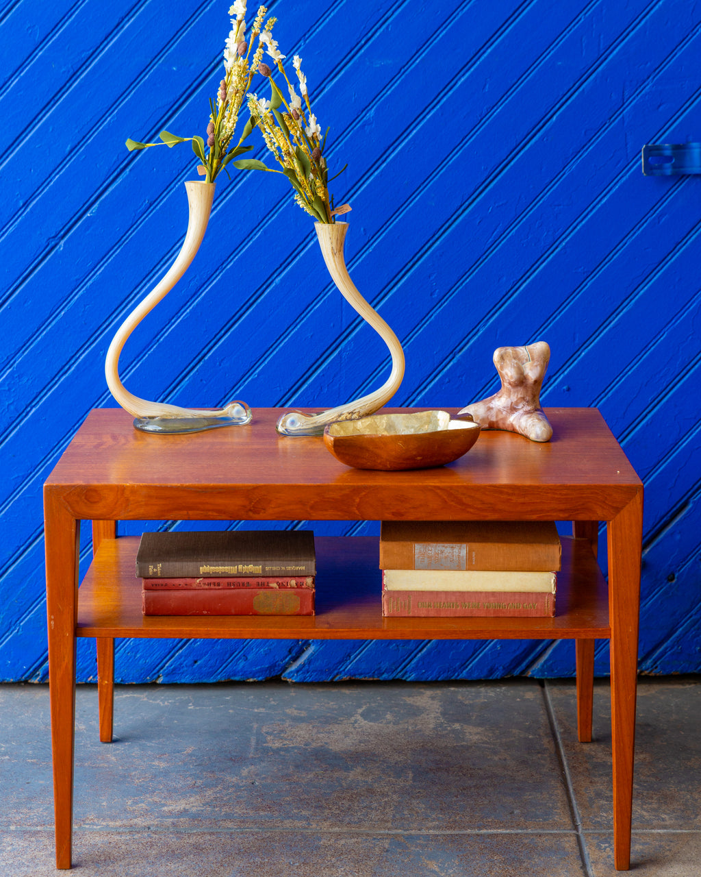 1960s Teak 2-Tier Side Table