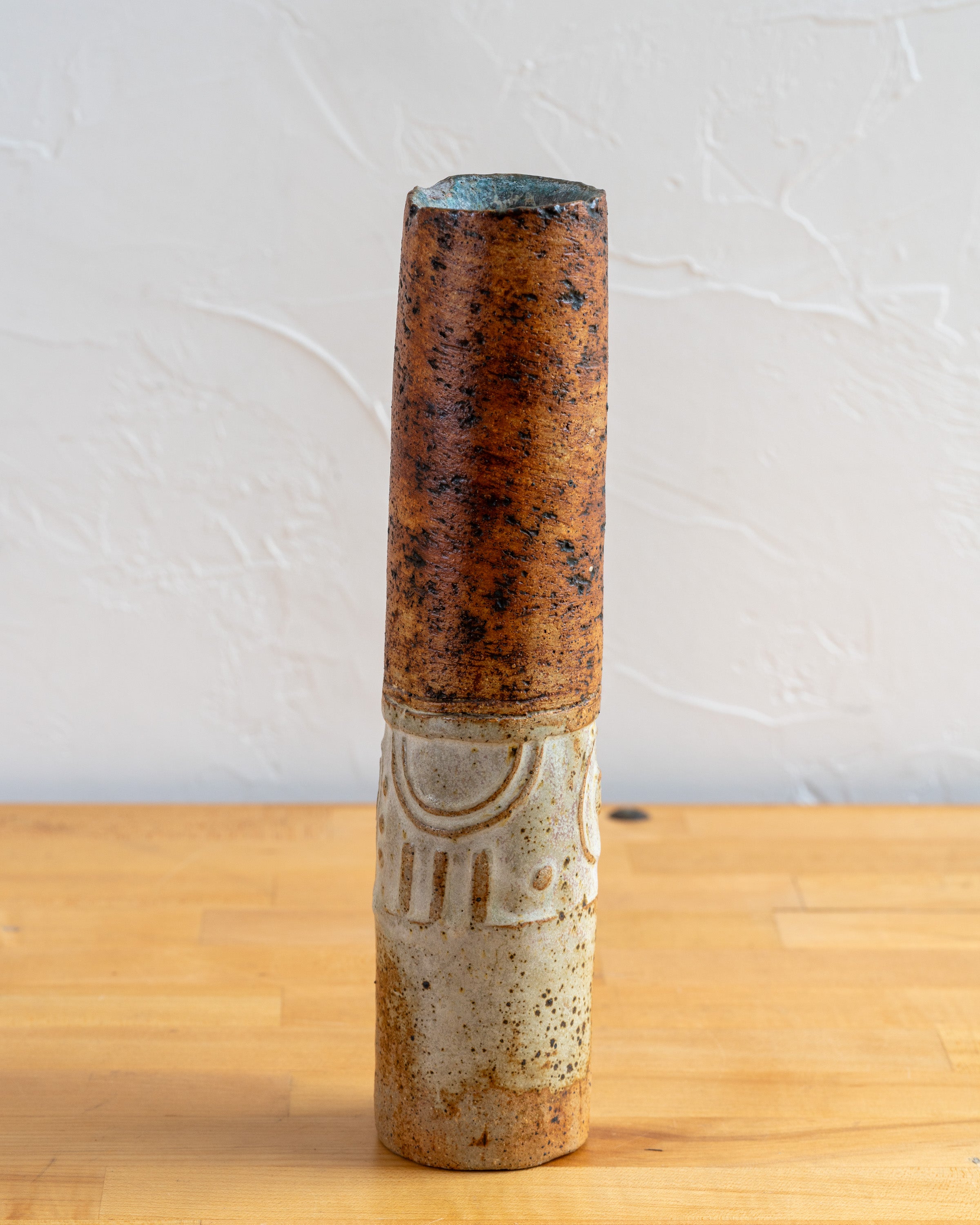 Vintage Alan Wallwork Studio Pottery Stoneware Vase