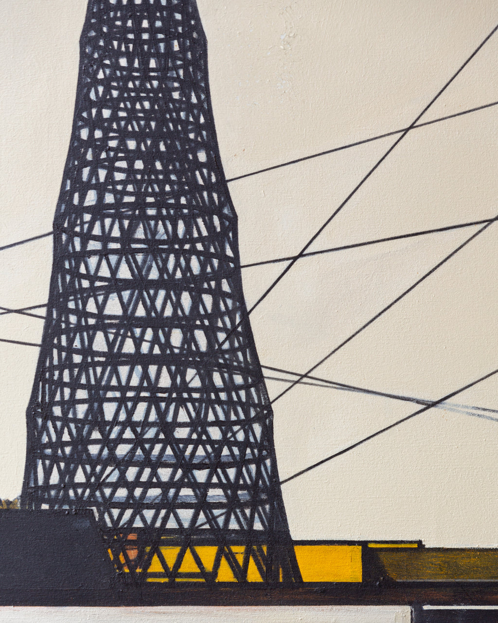 "Transmission Tower II" Oil on Canvas By William Steiger