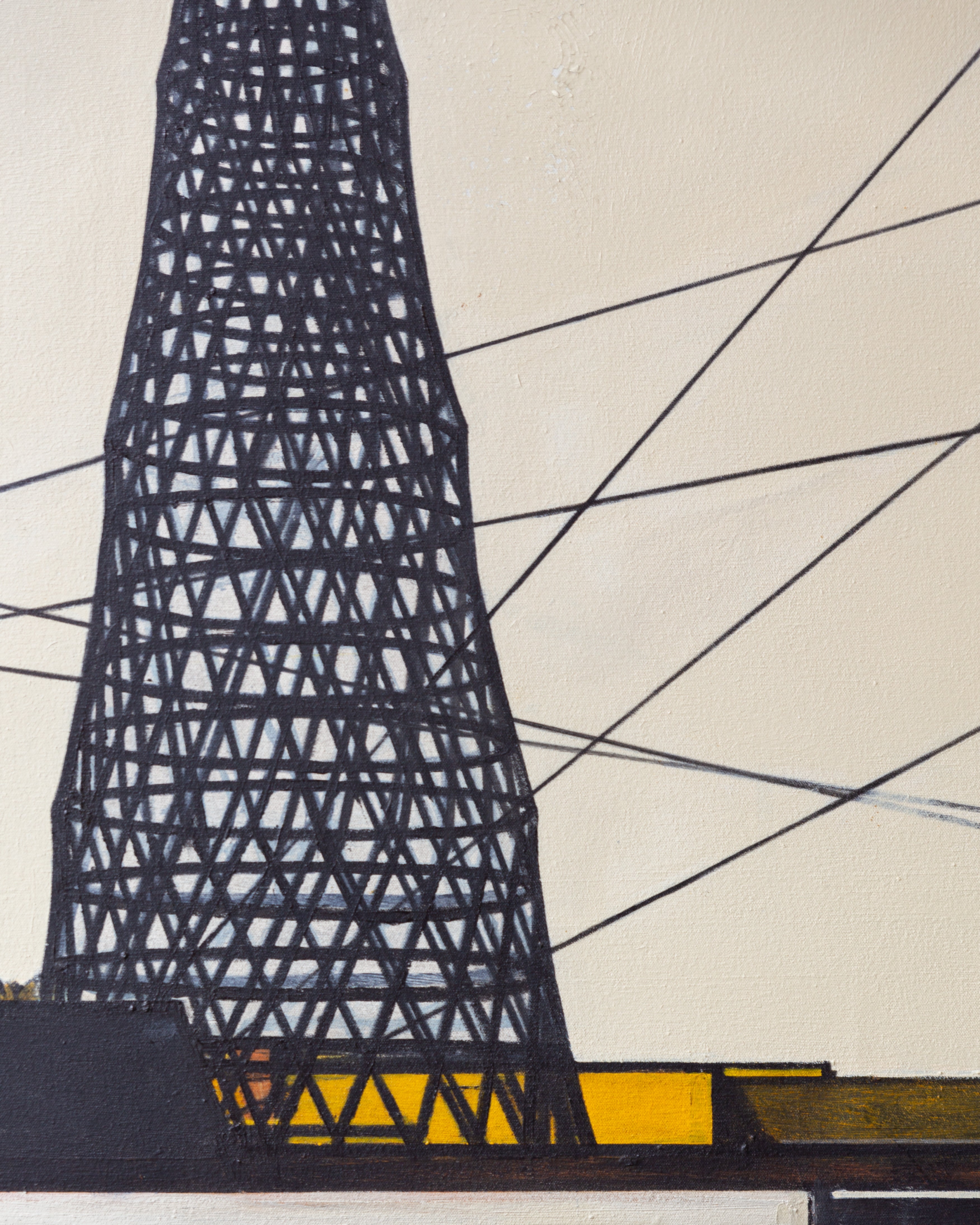 "Transmission Tower II" Oil on Canvas By William Steiger