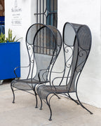 Russell Woodard Canopy Chairs Pair