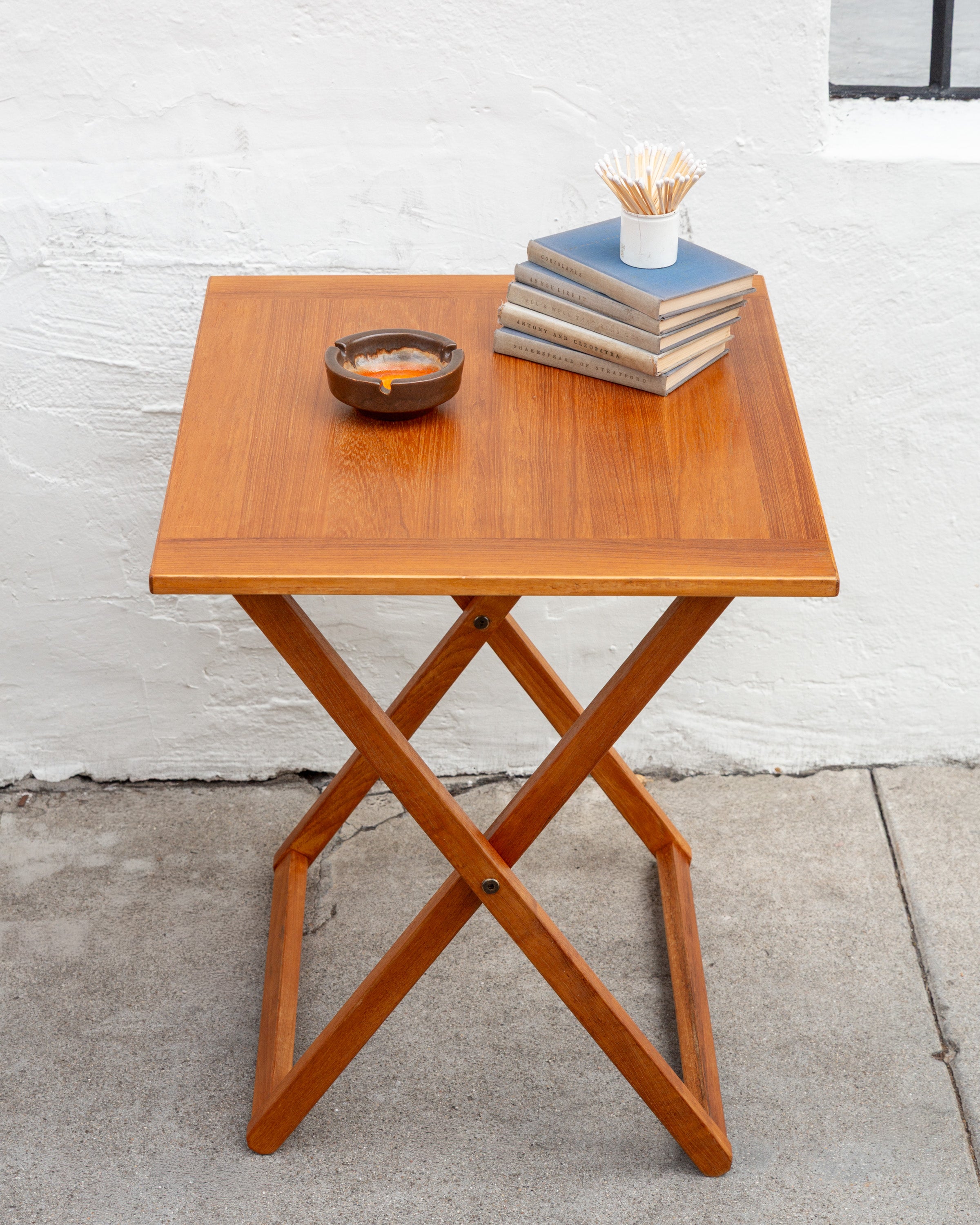 Ansager Mobler 1970s Danish Teak Folding Table (set of 2)