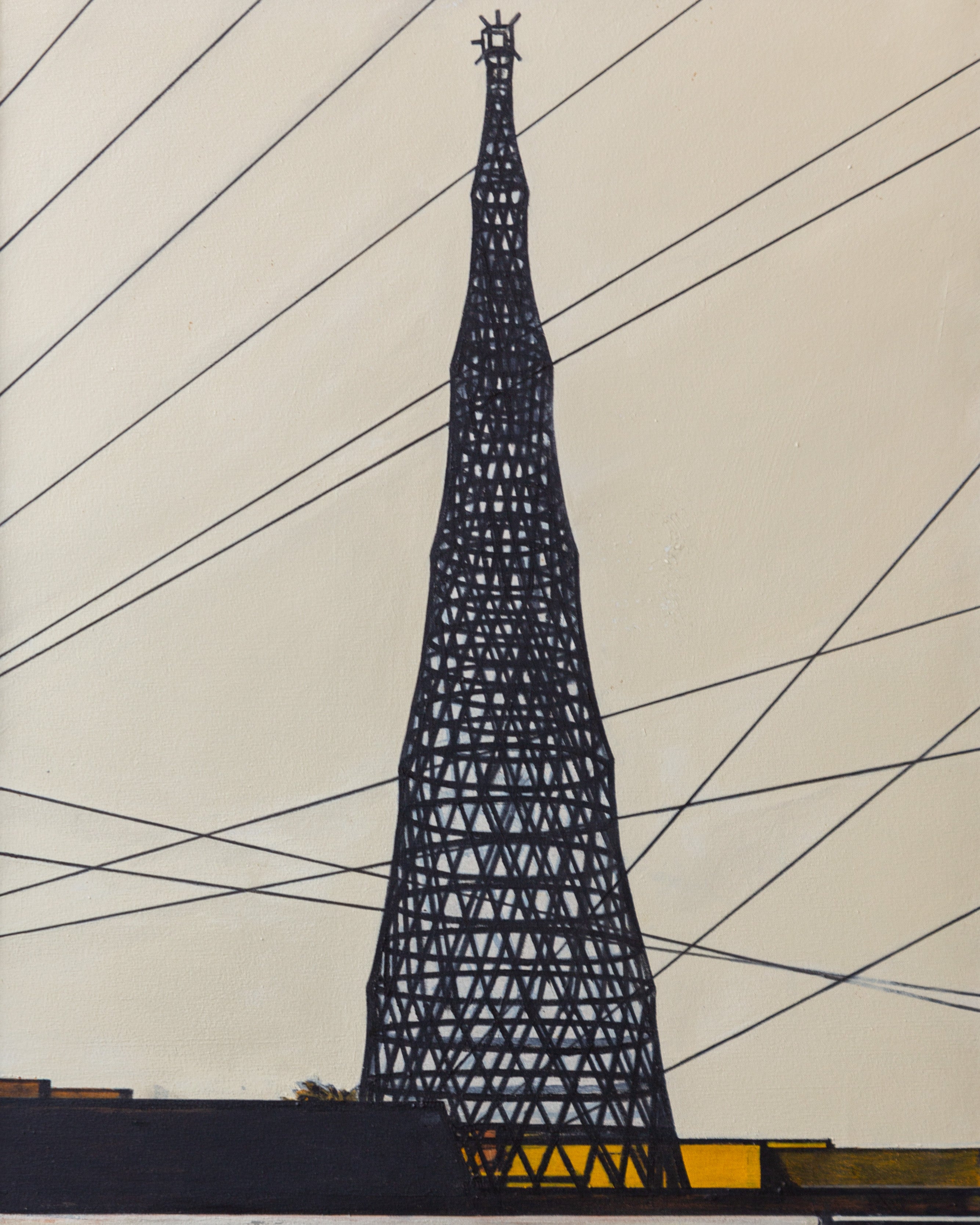 "Transmission Tower II" Oil on Canvas By William Steiger