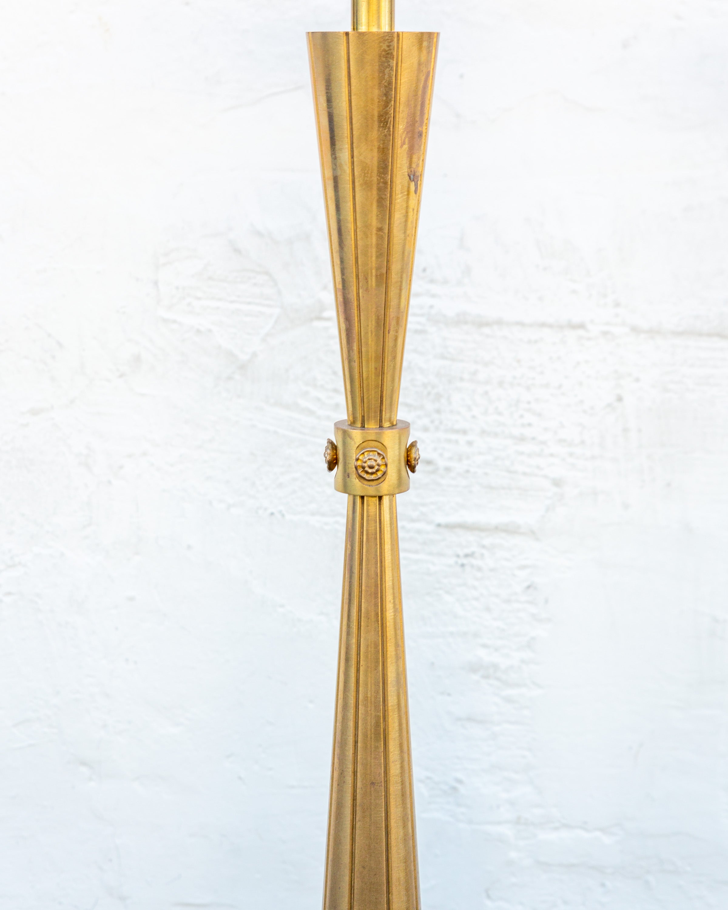 Mid Century Solid Brass Pricket Candlesticks