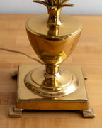 Vintage 1970's Solid Brass Pineapple Lamp