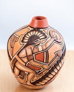 Polychrome Hopi Jar/Vase by Tom Polacca signed (1935-2003)