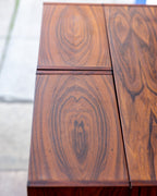 Rosewood Magic Box Folding Desk by Neils Erik Glasdam Jensen with Working Light