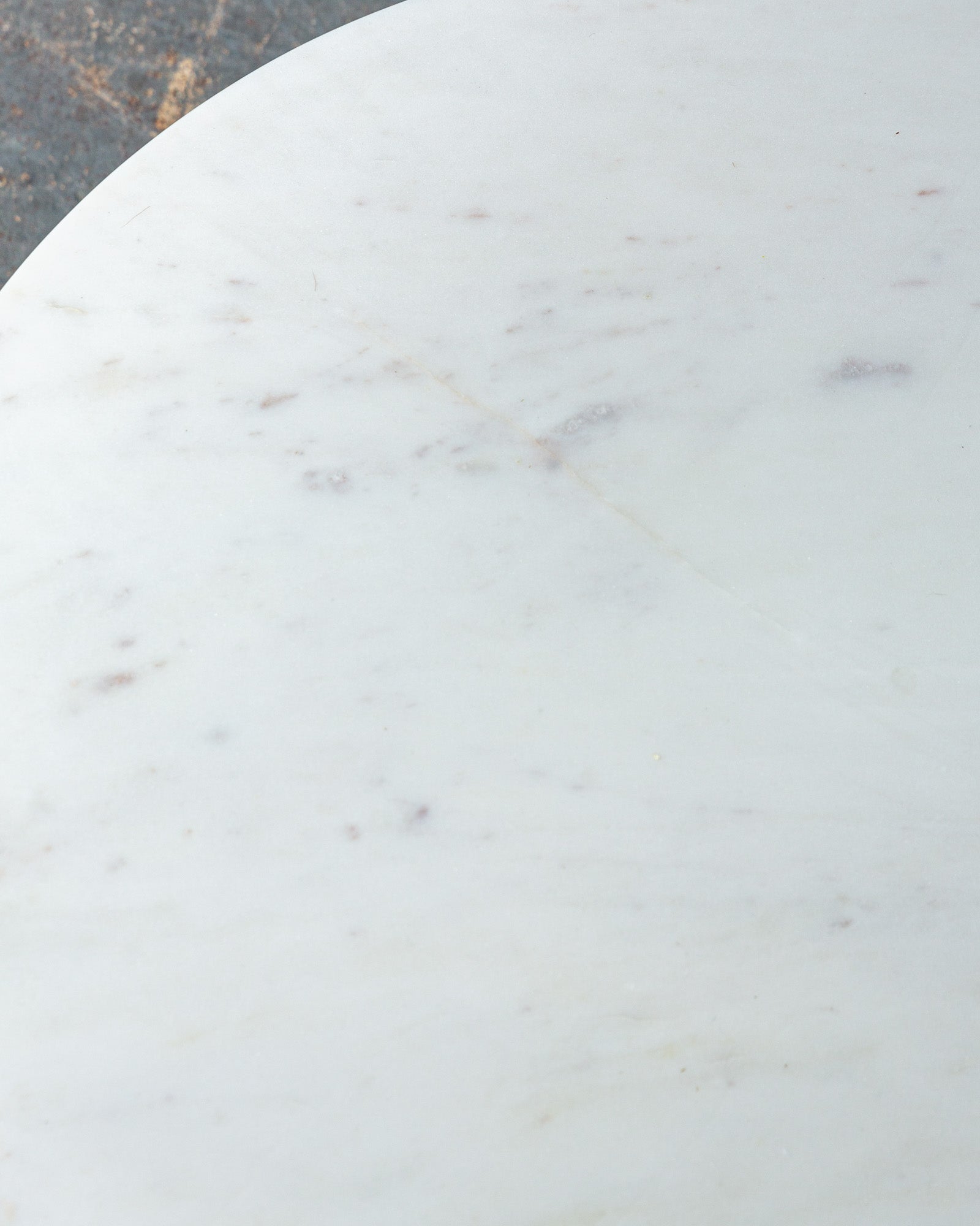 White Marble Side Table