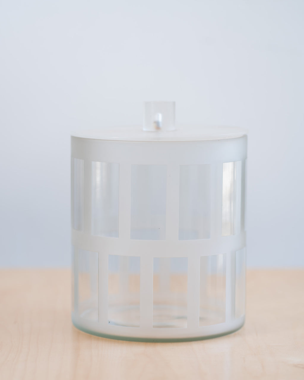 BEST Modernist Canister Glass and Acrylic