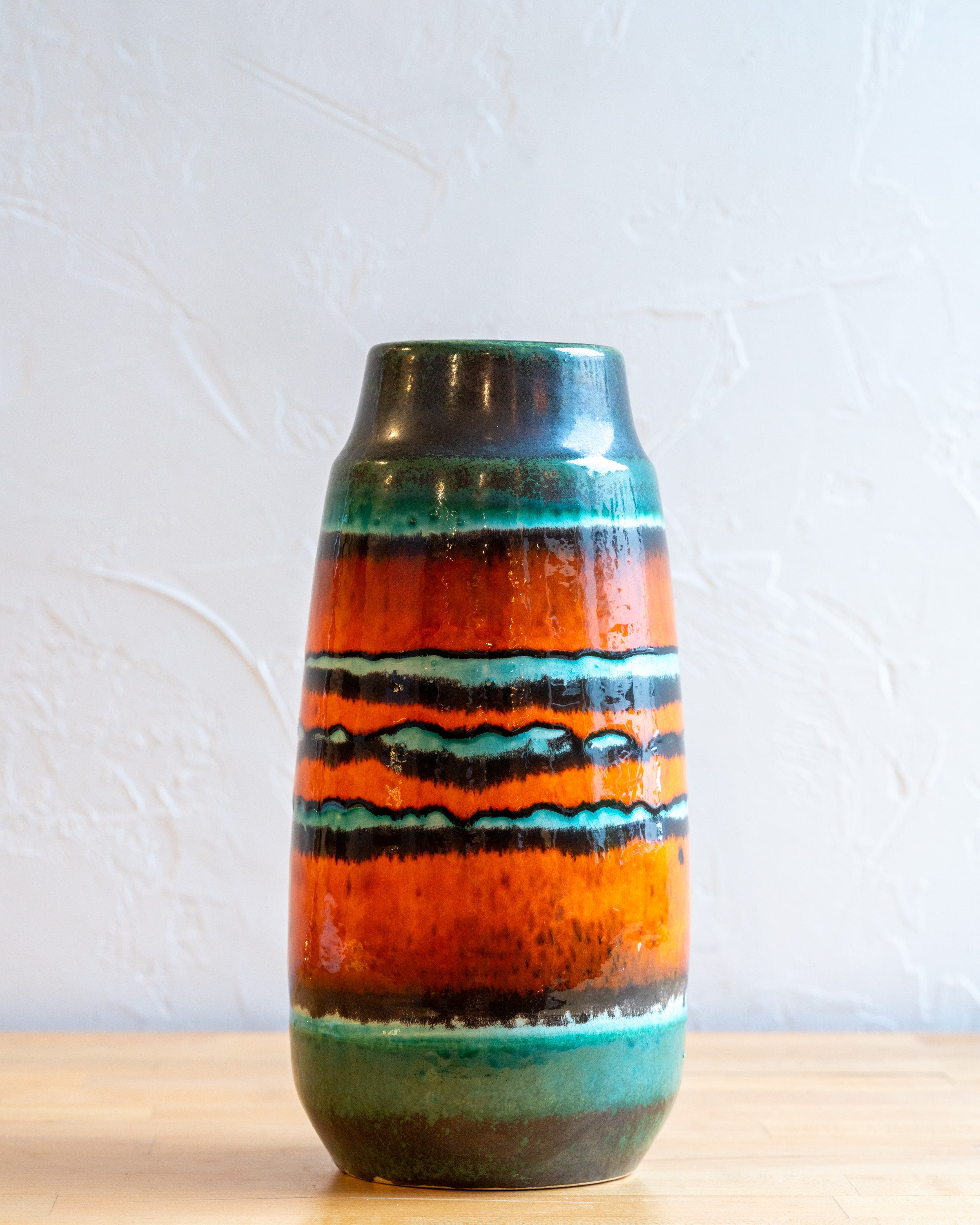 Vintage Scheurich Vivid Colors Art Pottery Vase, West Germany 1960's