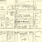 Santa Barbara Street Map Print From Antique 1855 Stamp