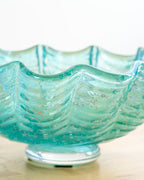 Vintage Handblown Murano Glass Bowl with Grape Handles