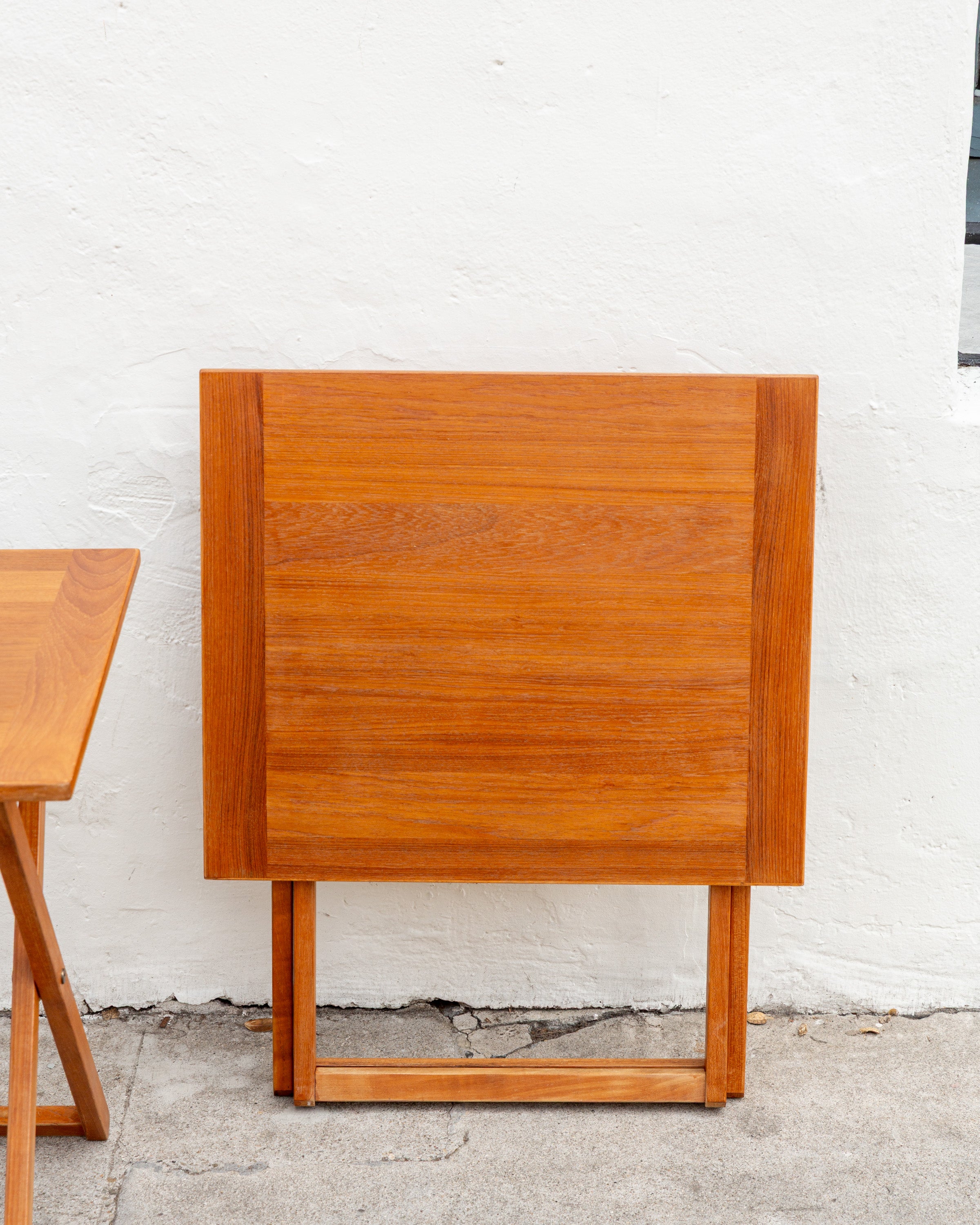 Ansager Mobler 1970s Danish Teak Folding Table (set of 2)