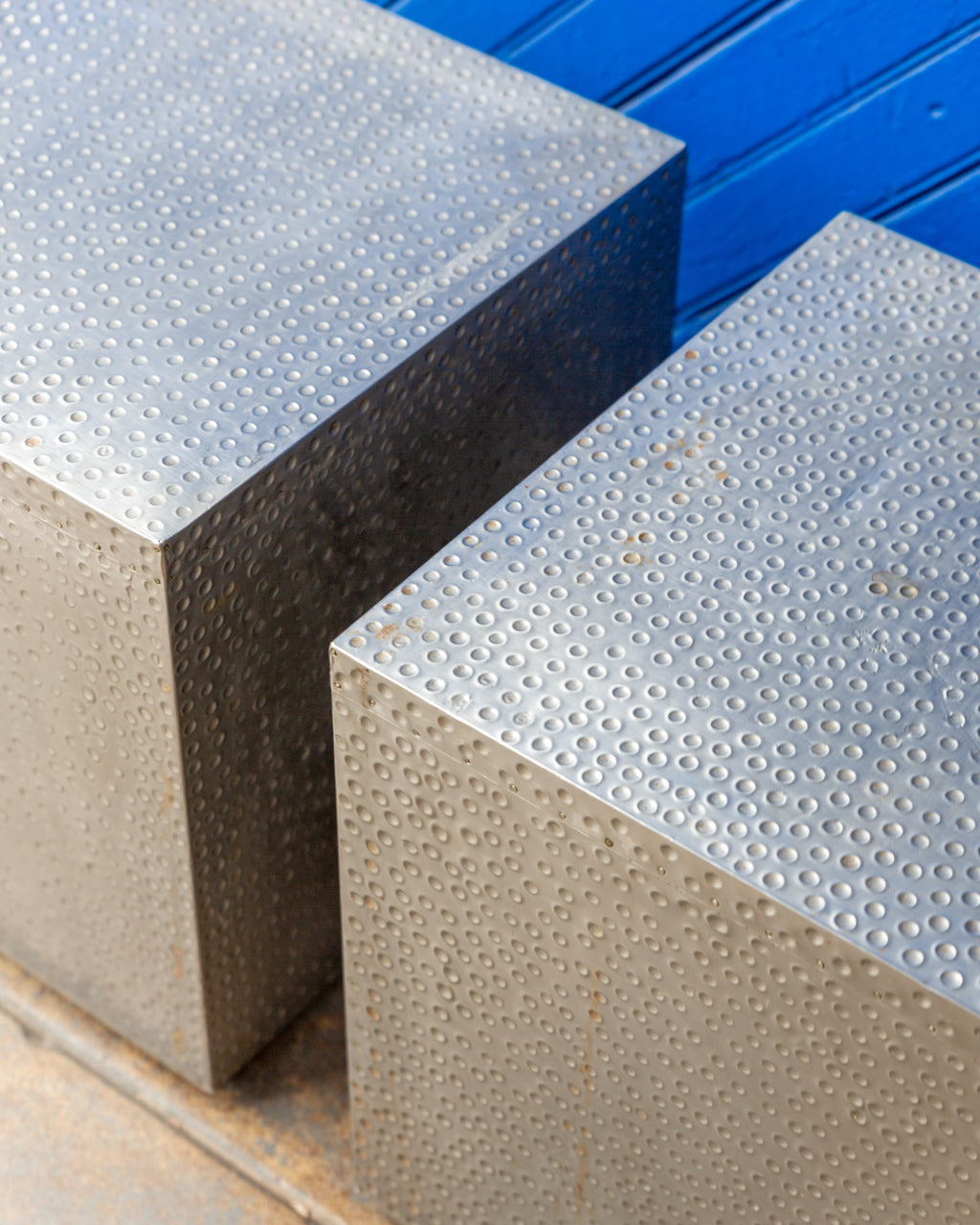 Hand Hammered Metal Works Cube