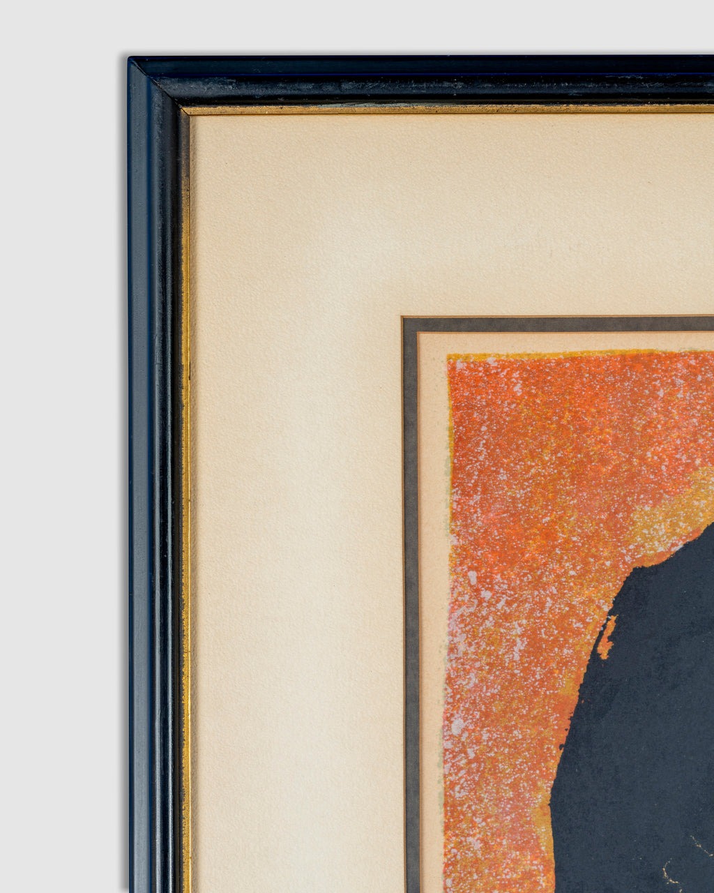 Vintage Italian Modern Cubism, Woman Portrait Lithograph Artist Amedeo Modiglian