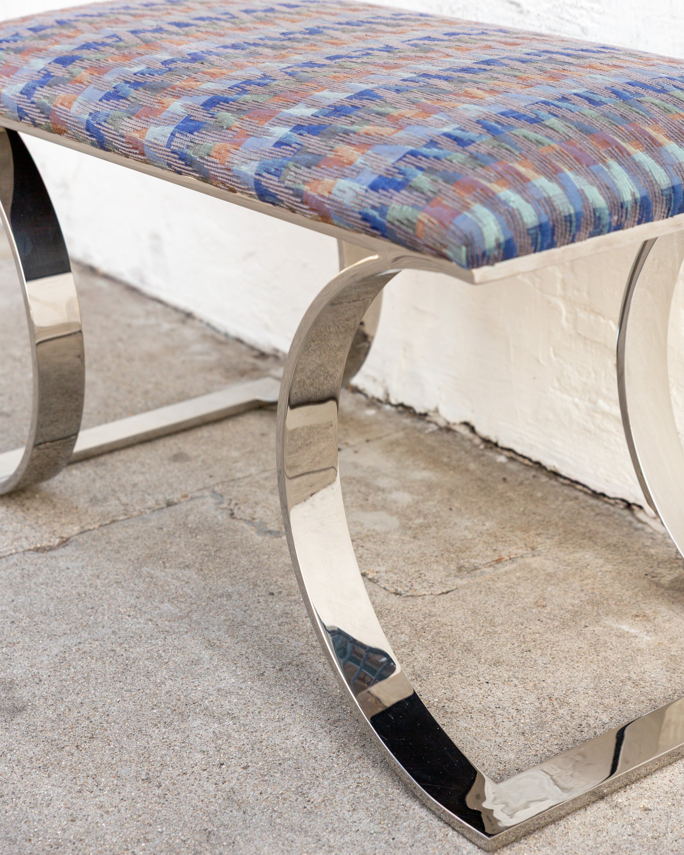 Vintage 1970s Karl Springer Bench