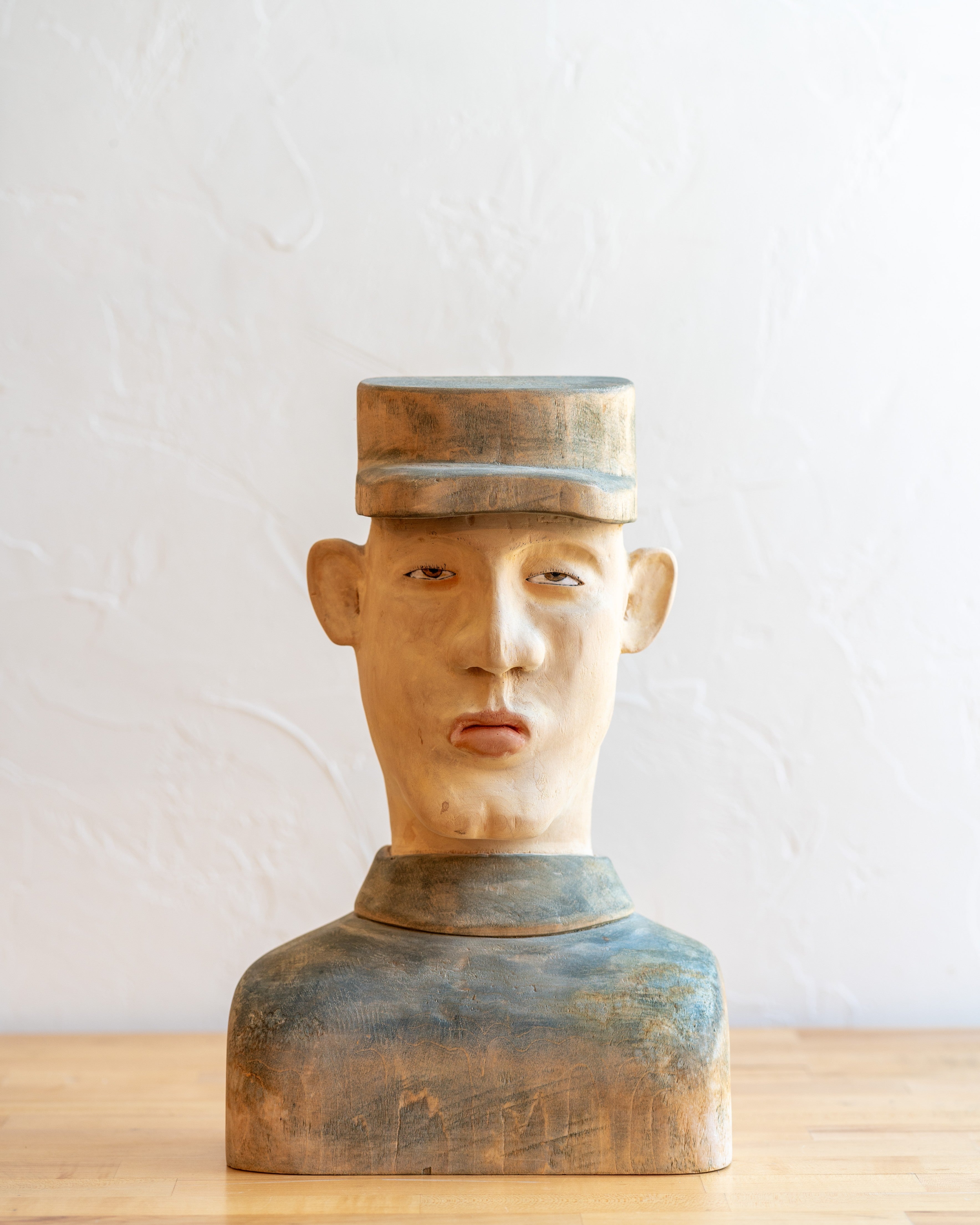 Vintage Chris Donnelly Carved Sculpture, 1996