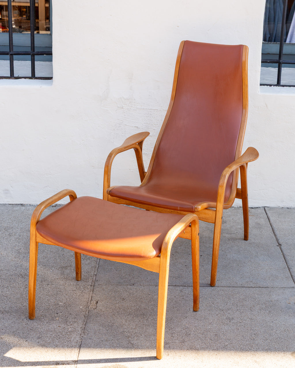 Lamino Lounge Chair and Ottoman, Designed by Yngve Ekstrom