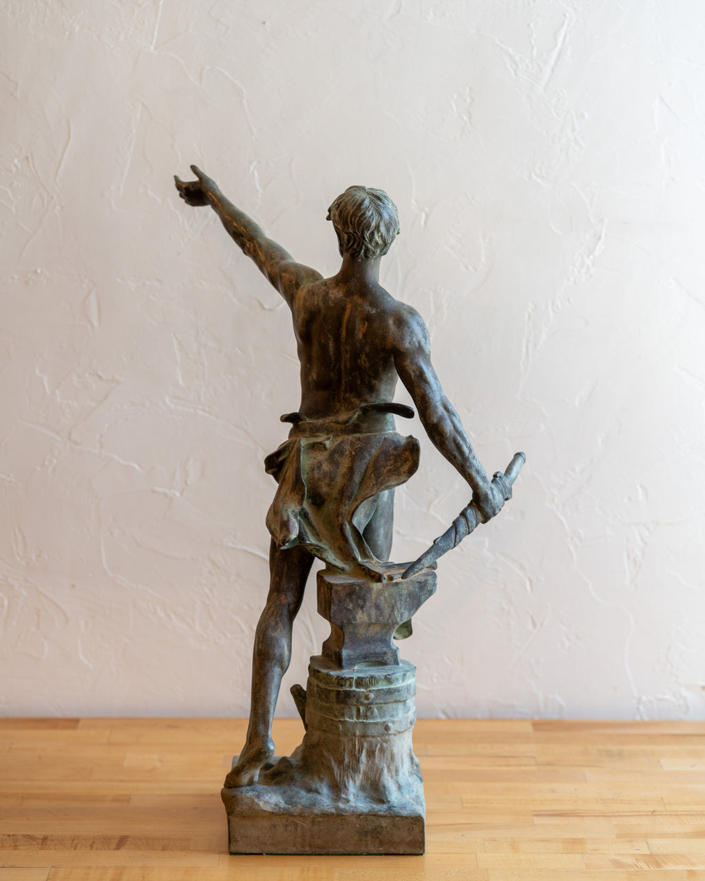 French Figural Antique Bronze, circa 1900 "Devoir Cirique" by Eugene Marioton