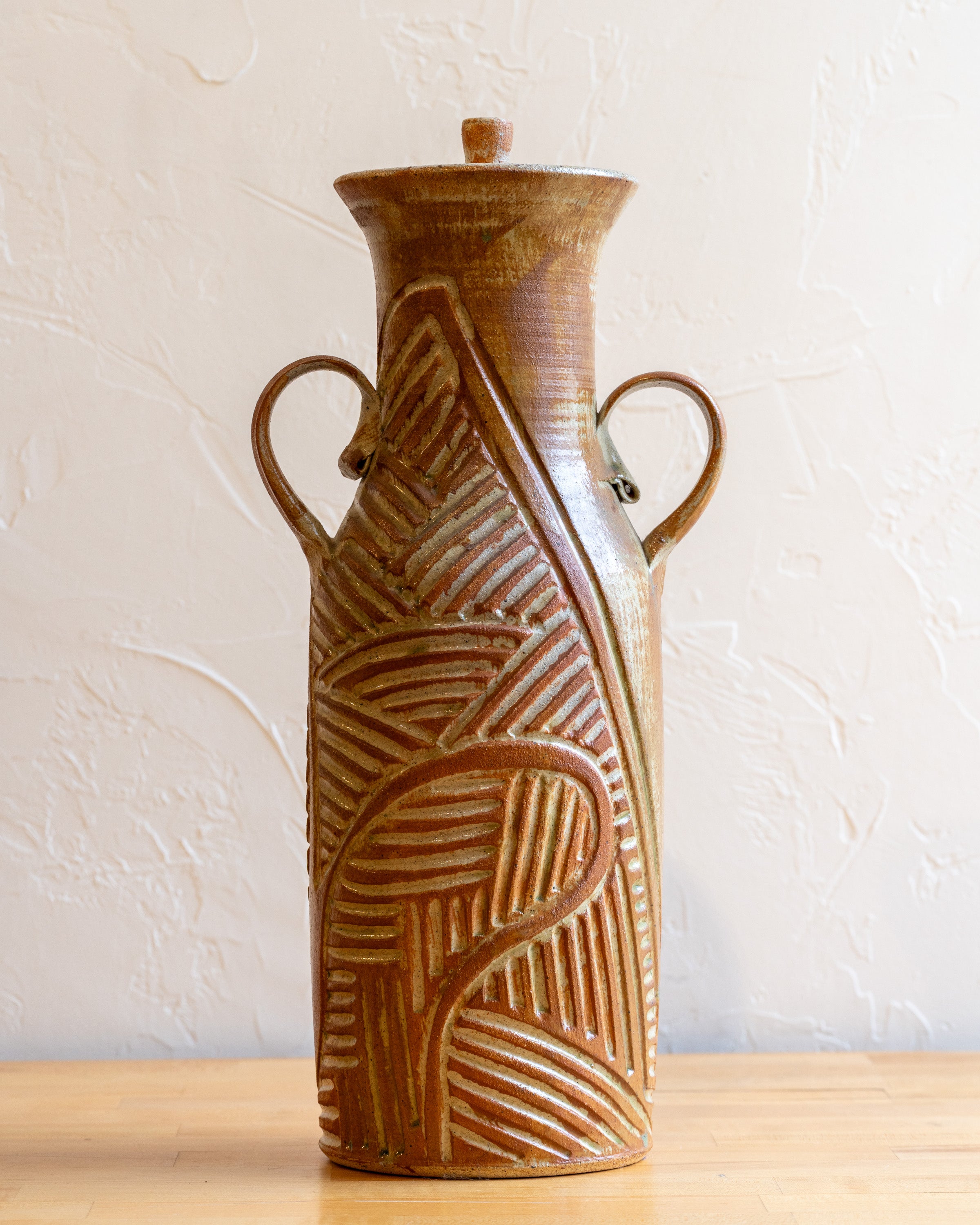 Tall Studio Pottery Vessel by Eric Kinsey