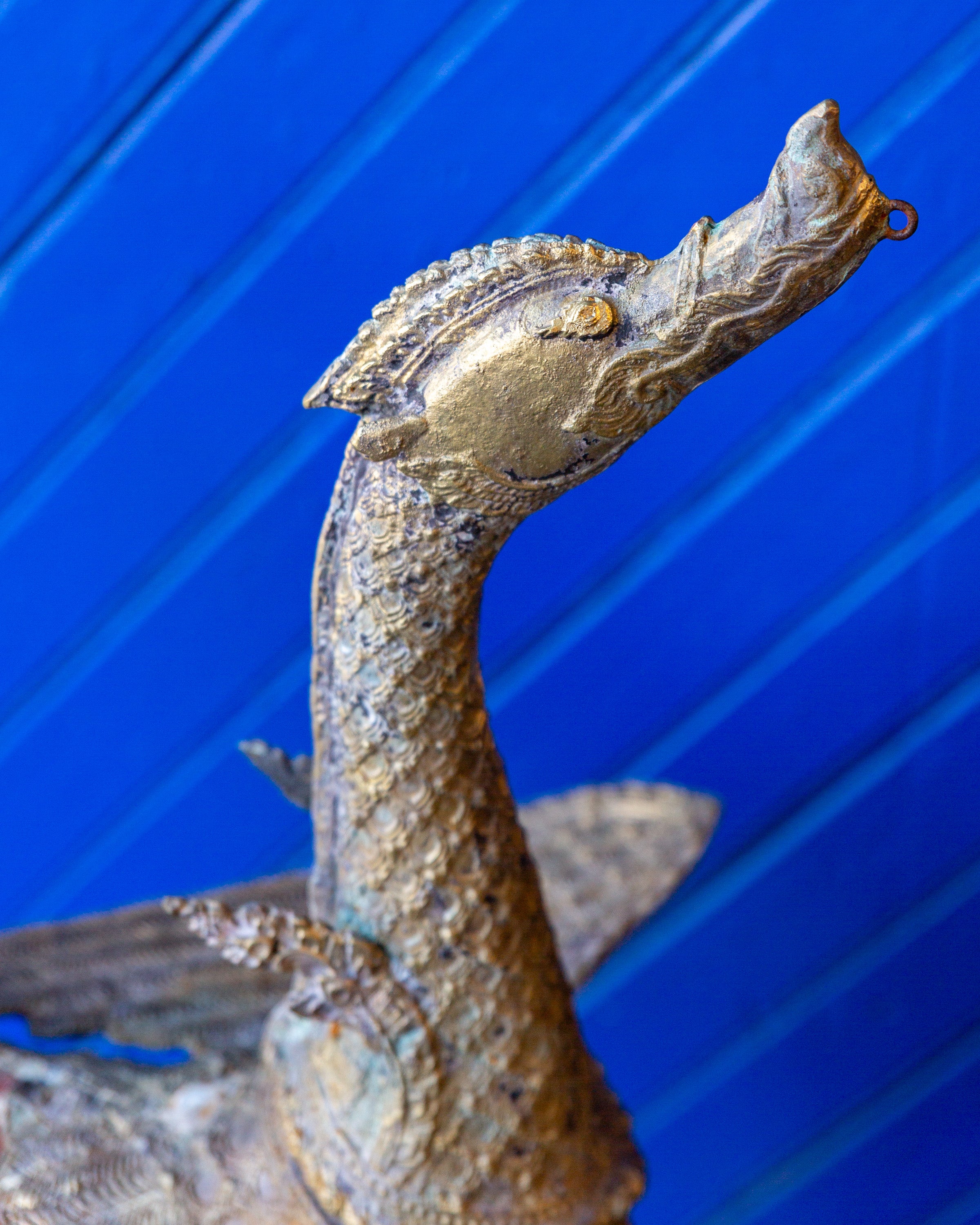 Vintage Bronze Mythical Hindu Bird on New Base