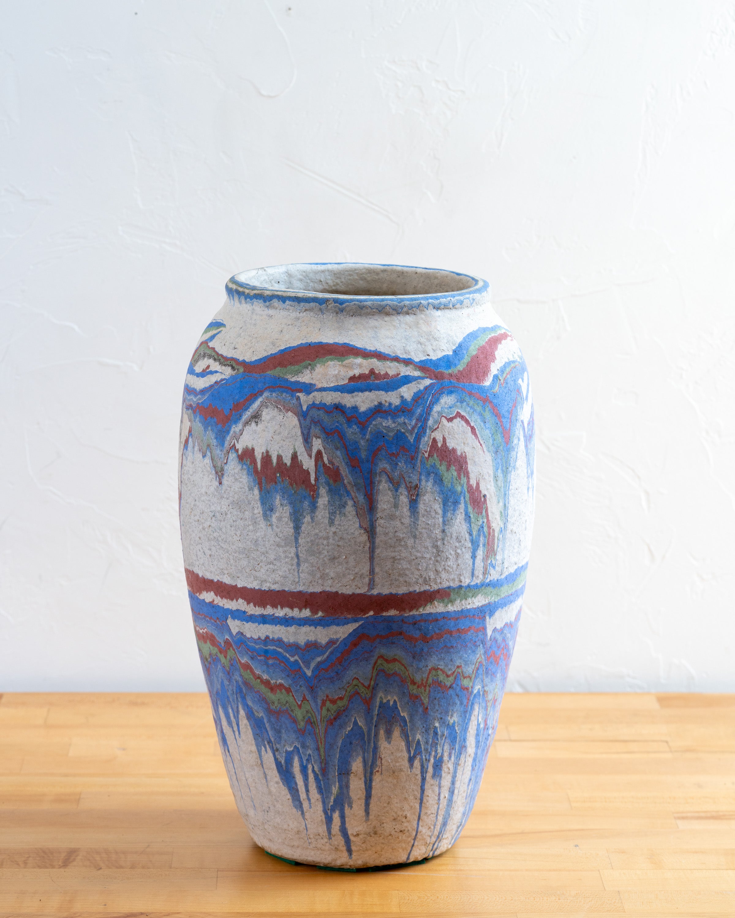 1930's Arts and Crafts Era Ozark "Roadside Pottery" with a Rainbow Drip Surface