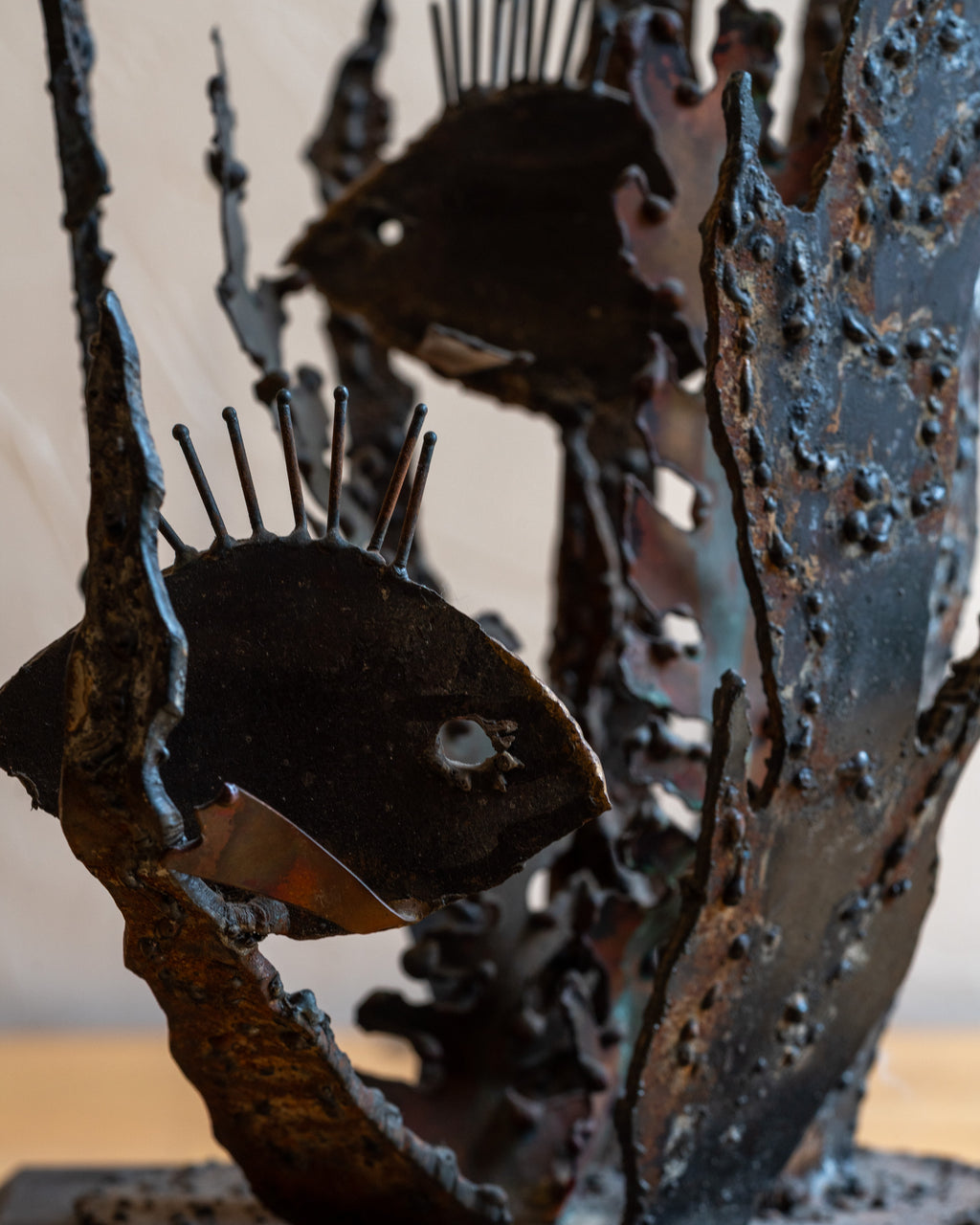 Vintage MCM Brutalist Underwater World Sculpture