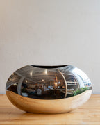 Italy c. 1976 Silver Plate Sin Vase Signed Lino Sabattini