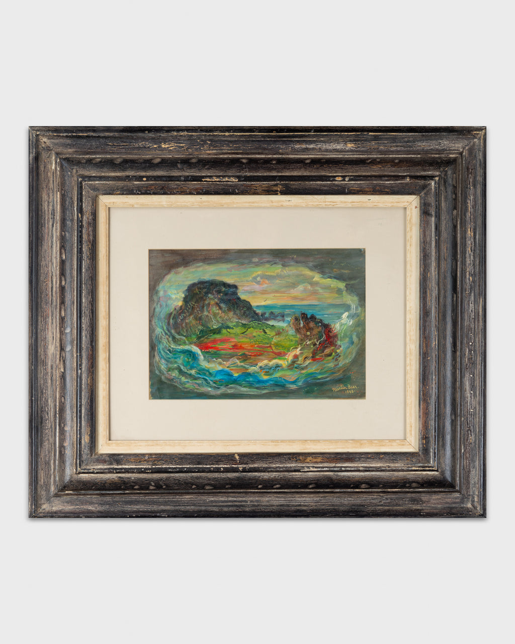 Martin Baer (1894-1961) mixed media on paper , 1948