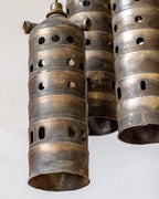 Vintage Jet Engine Combustion Chamber Burners Repurposed into Pendant Light