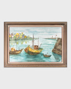 Vintage Oil on Canvas Seascape