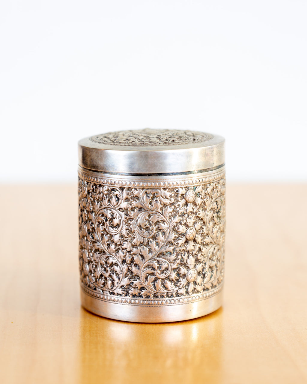 Old Thai 900 Silver Jar Tea/Tobacco