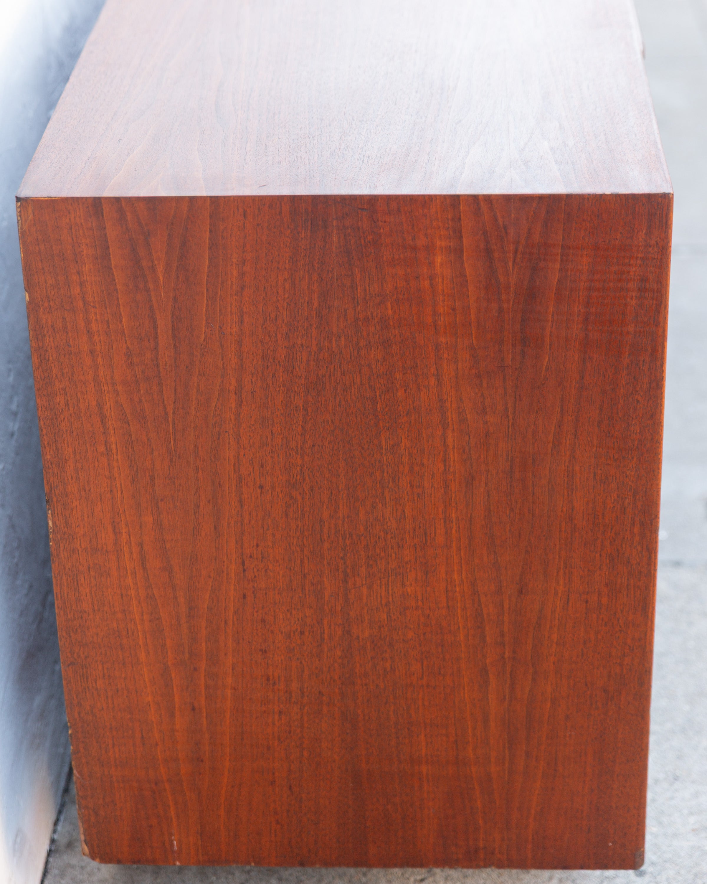 John Kapel Mid Century Modern Walnut Double Dresser For Glenn of California