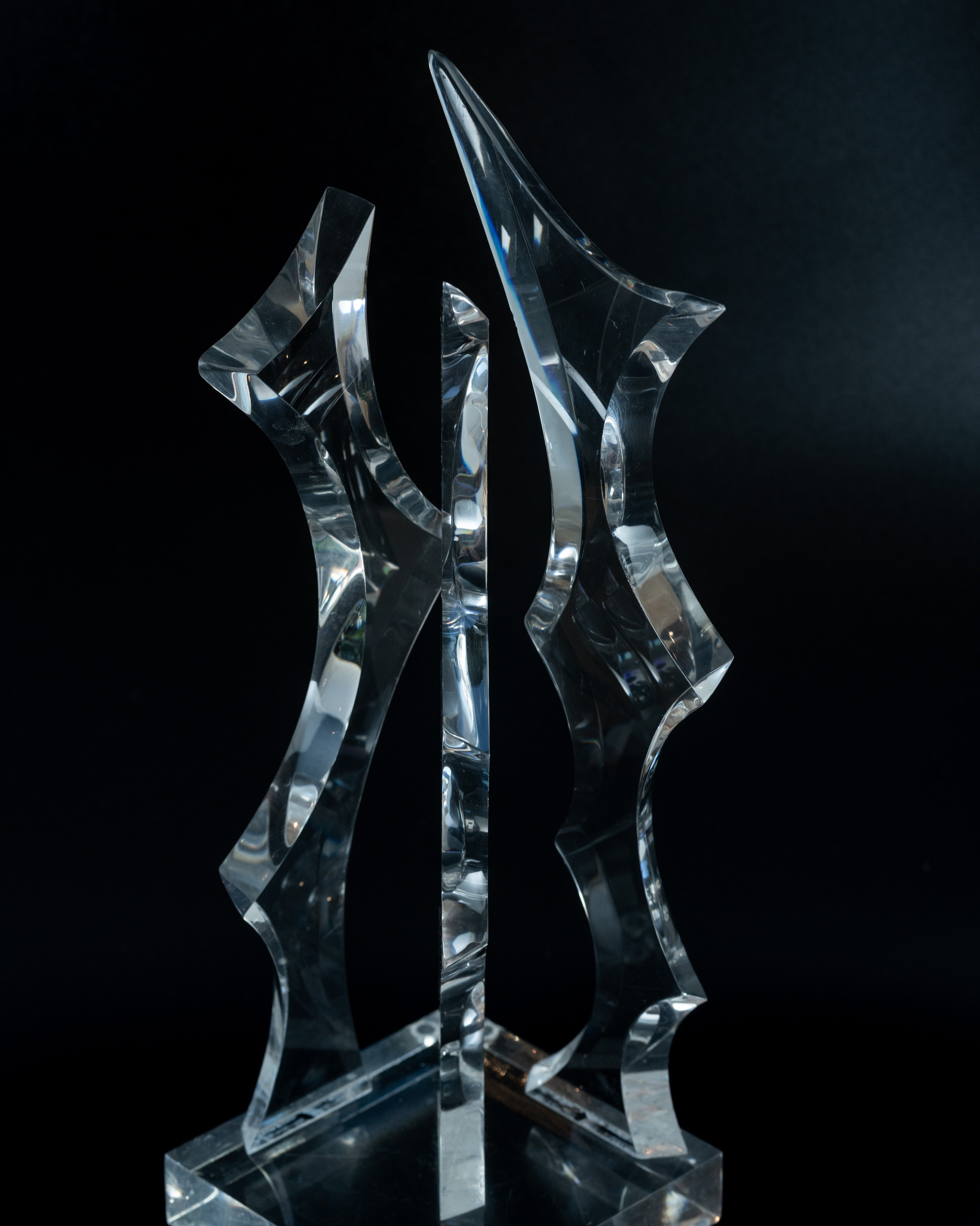 Vintage Norman Mercer Lucite Sculpture