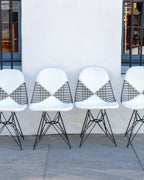 Eames DKR-2 Early 1950's New Powder Coat with Original Cushions