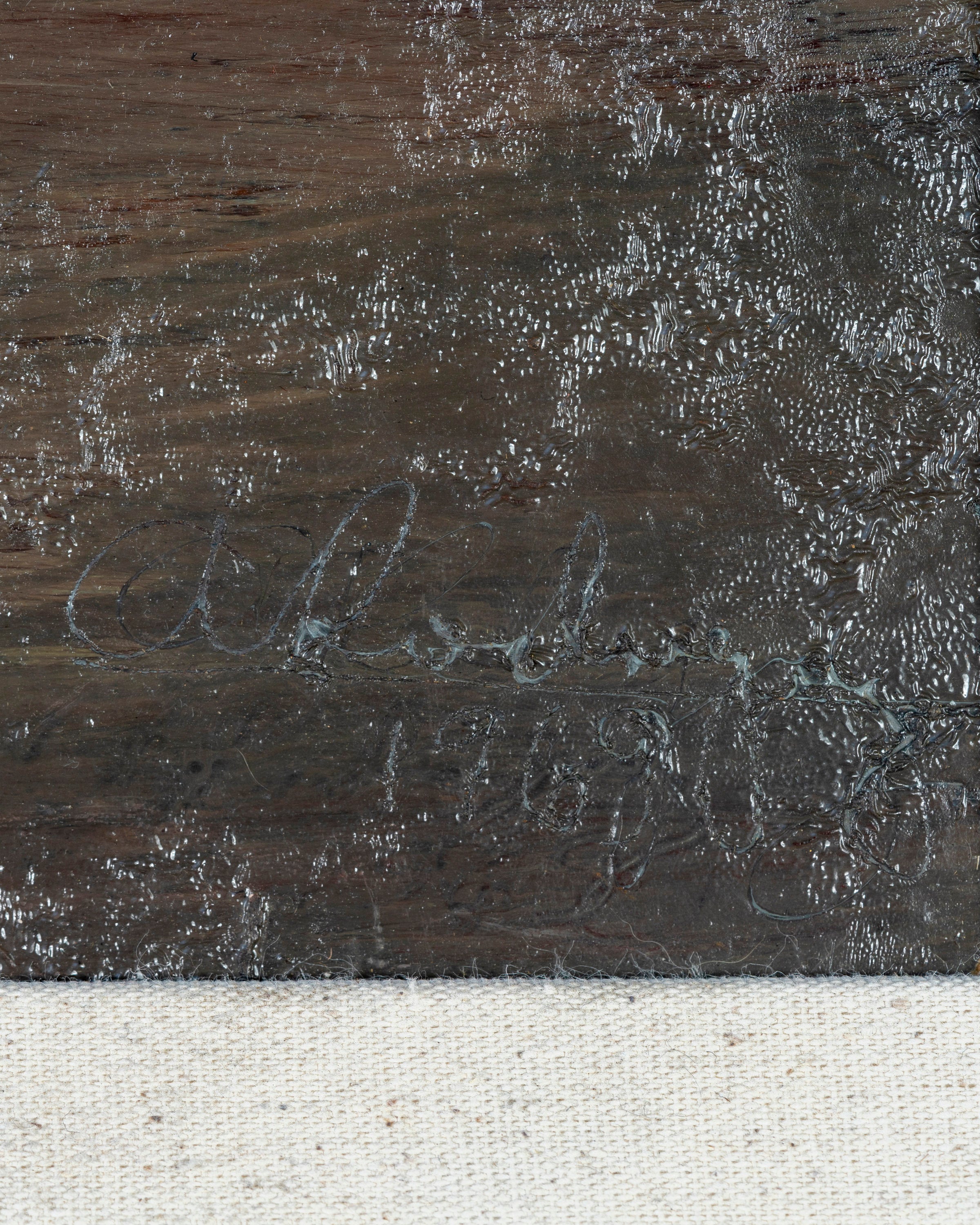 A. Rodriquez, Mexico City, 1969, Oil On Panel