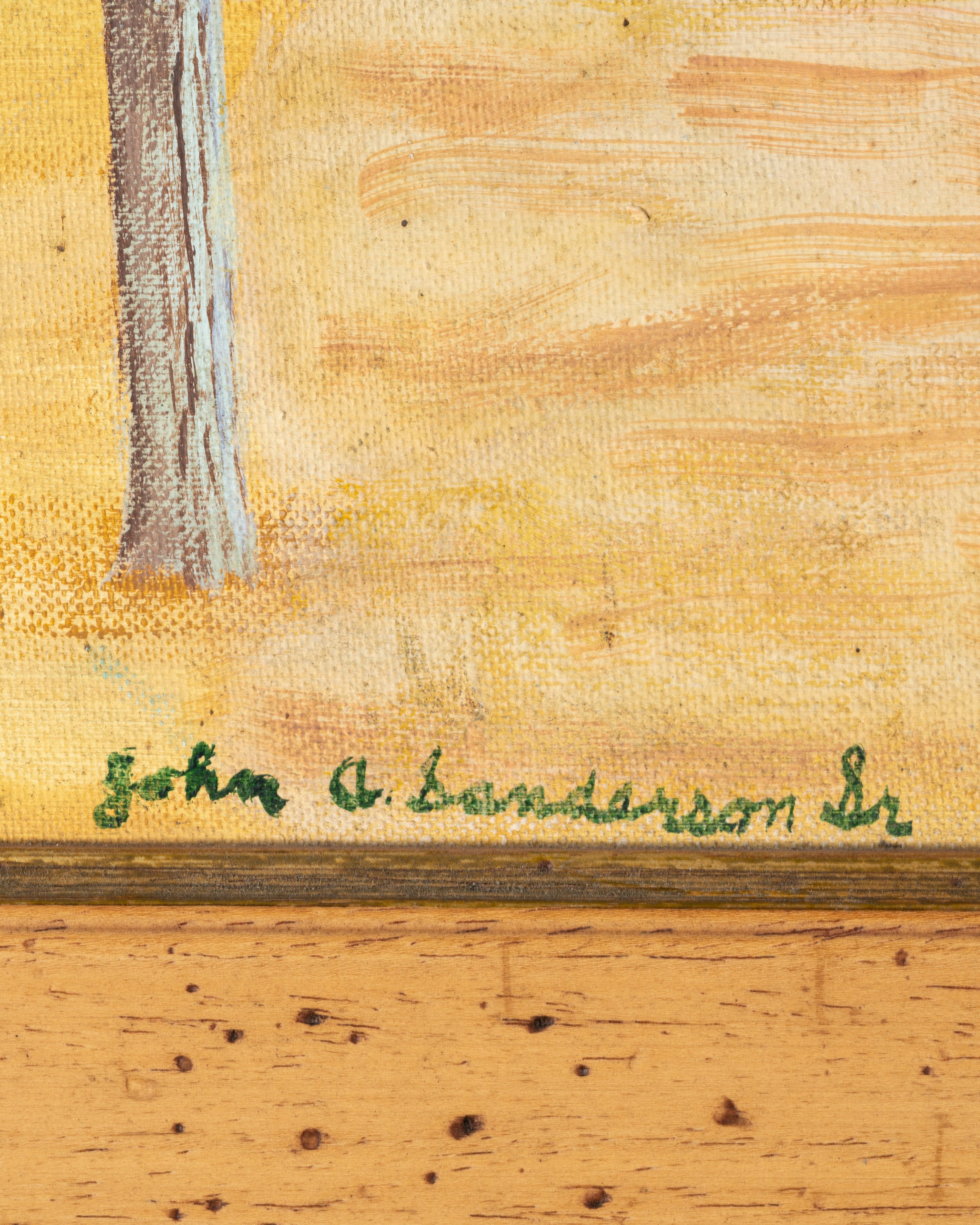 Oil on Board Southwest Adobe Life Painting