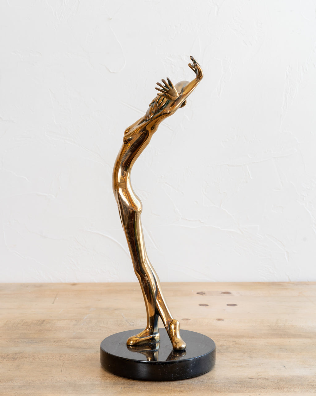 Circa 1982 Bronze Female Ballerina Sculpture By Tom & Bob Bennett