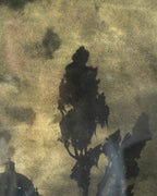 Antique Photograph On Paper By Henry Ravell Titled "Cloud, Tree, Church"