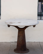 Industrial Base with Solid Marble Top