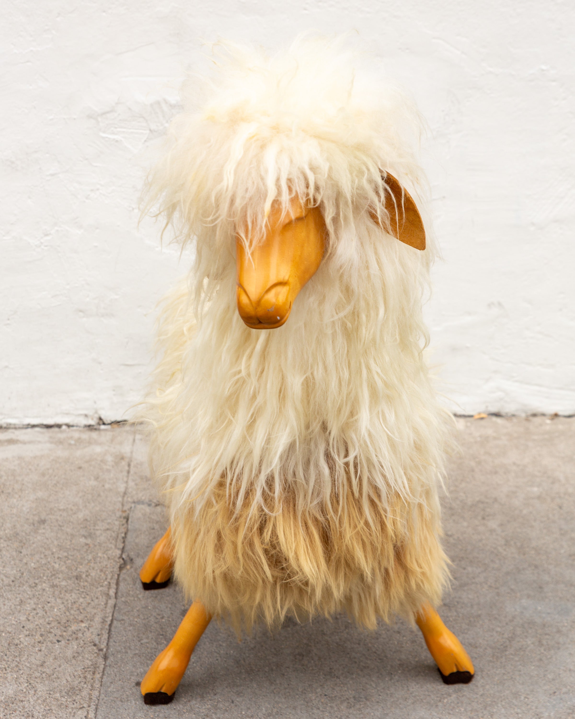 Vintage Llama Stool