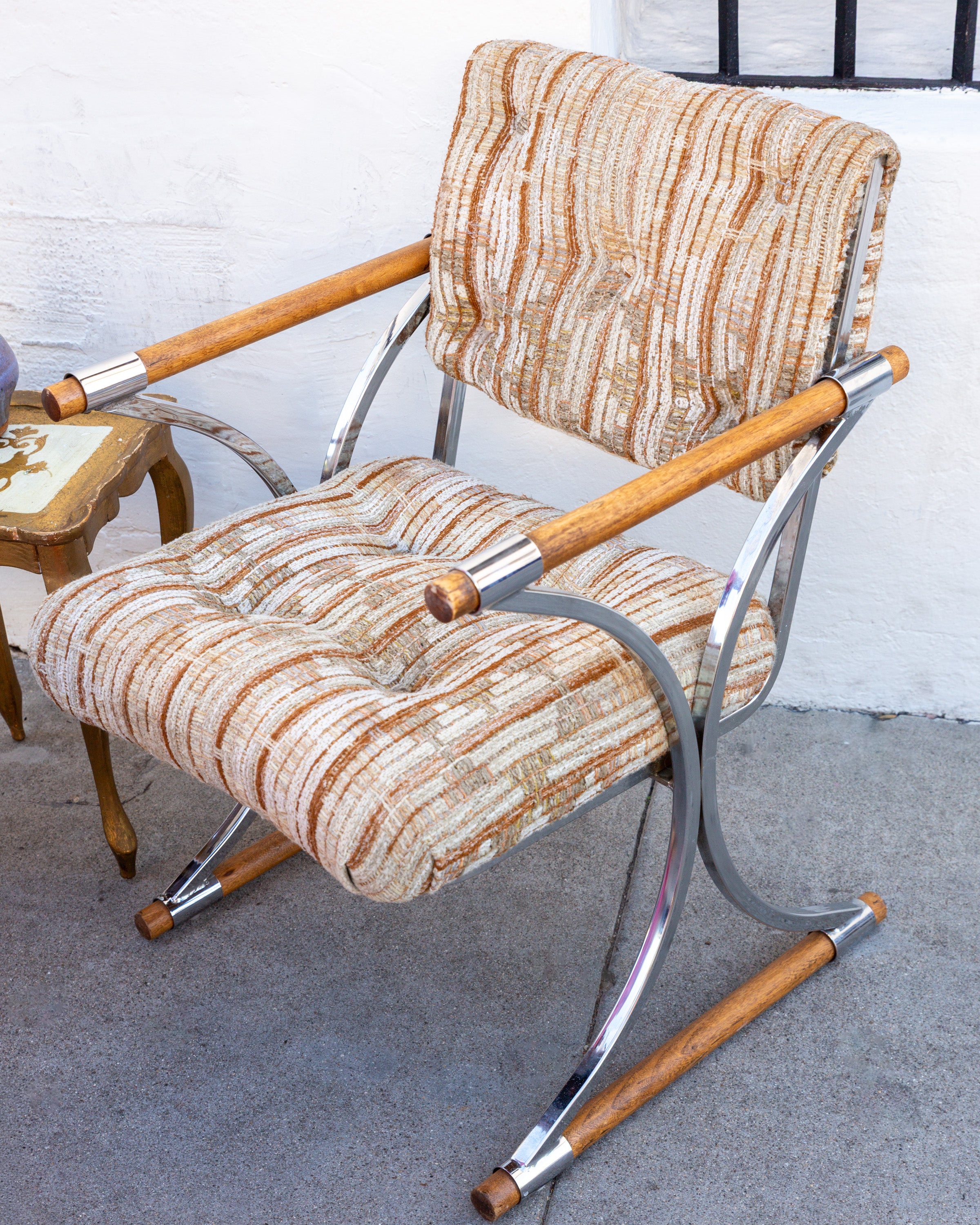 1970s Cleo Baldon Style Chairs with Original Upholstery