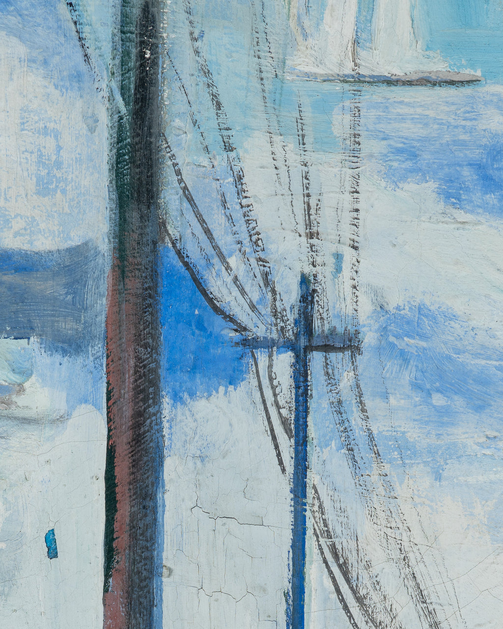 1960's San Francisco Cityscape Painting