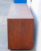 John Kapel Mid Century Modern Walnut Double Dresser For Glenn of California