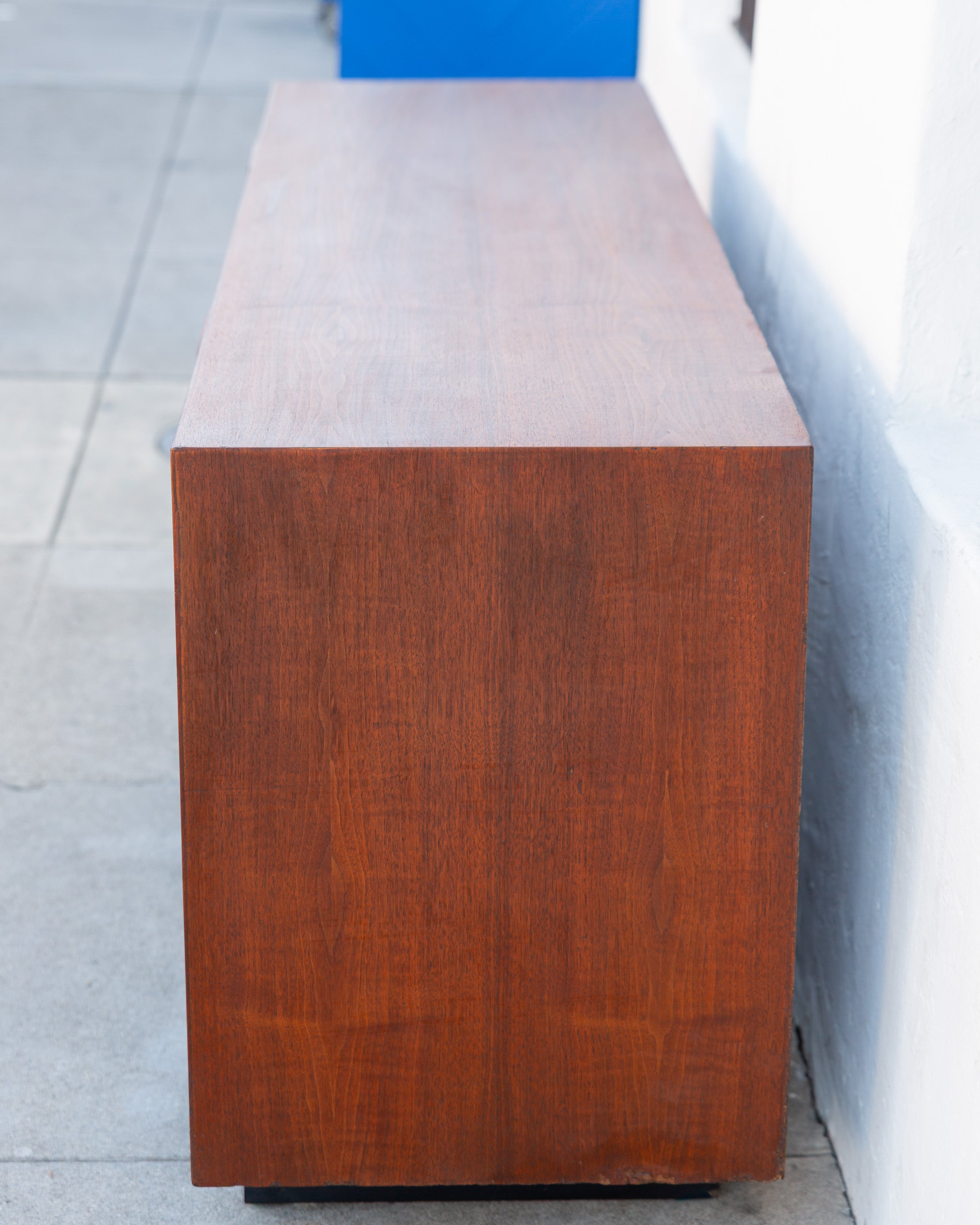 John Kapel Mid Century Modern Walnut Double Dresser For Glenn of California