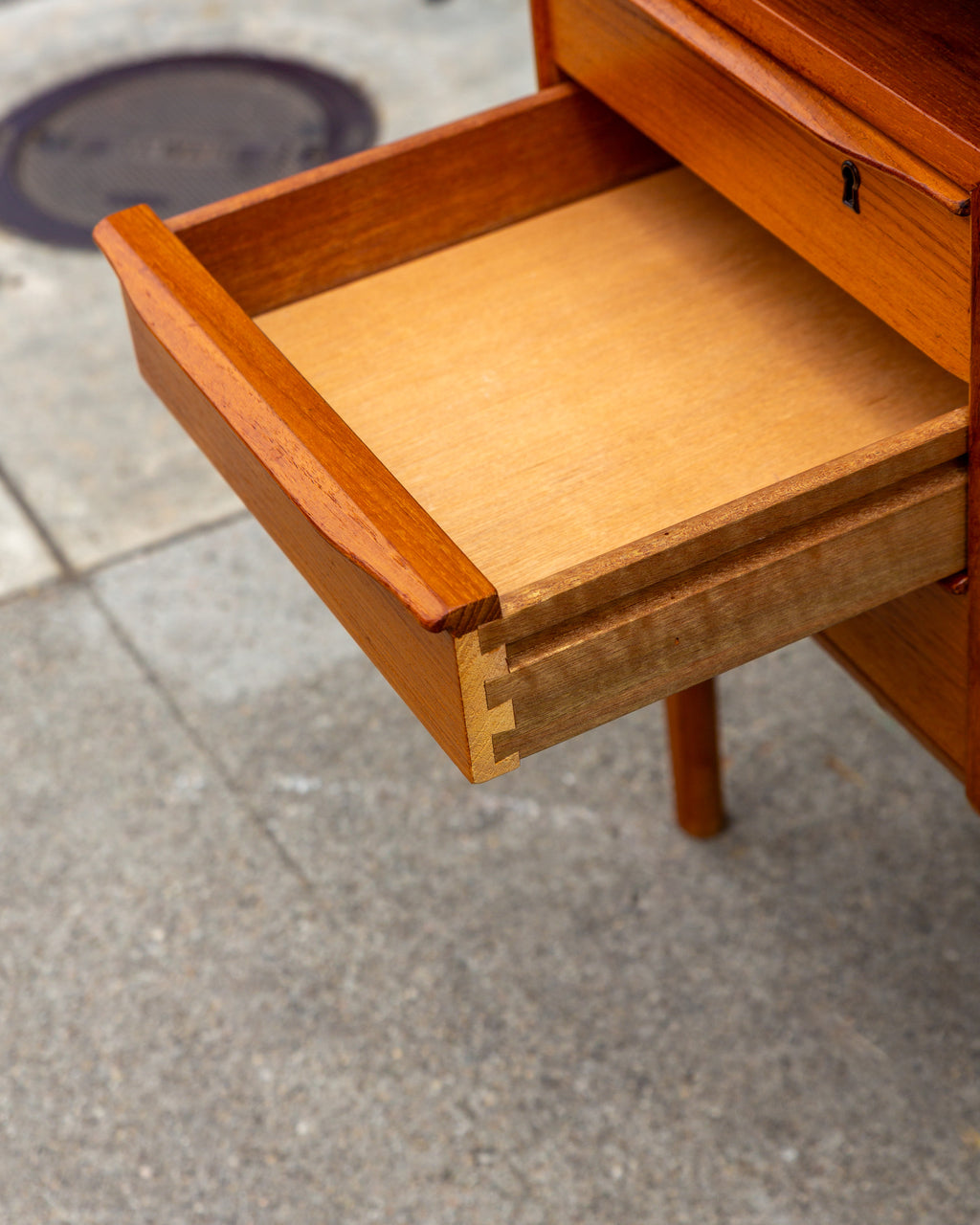 Danish Teak Floating 2-Sided Desk by Peter Lovig Nielsen