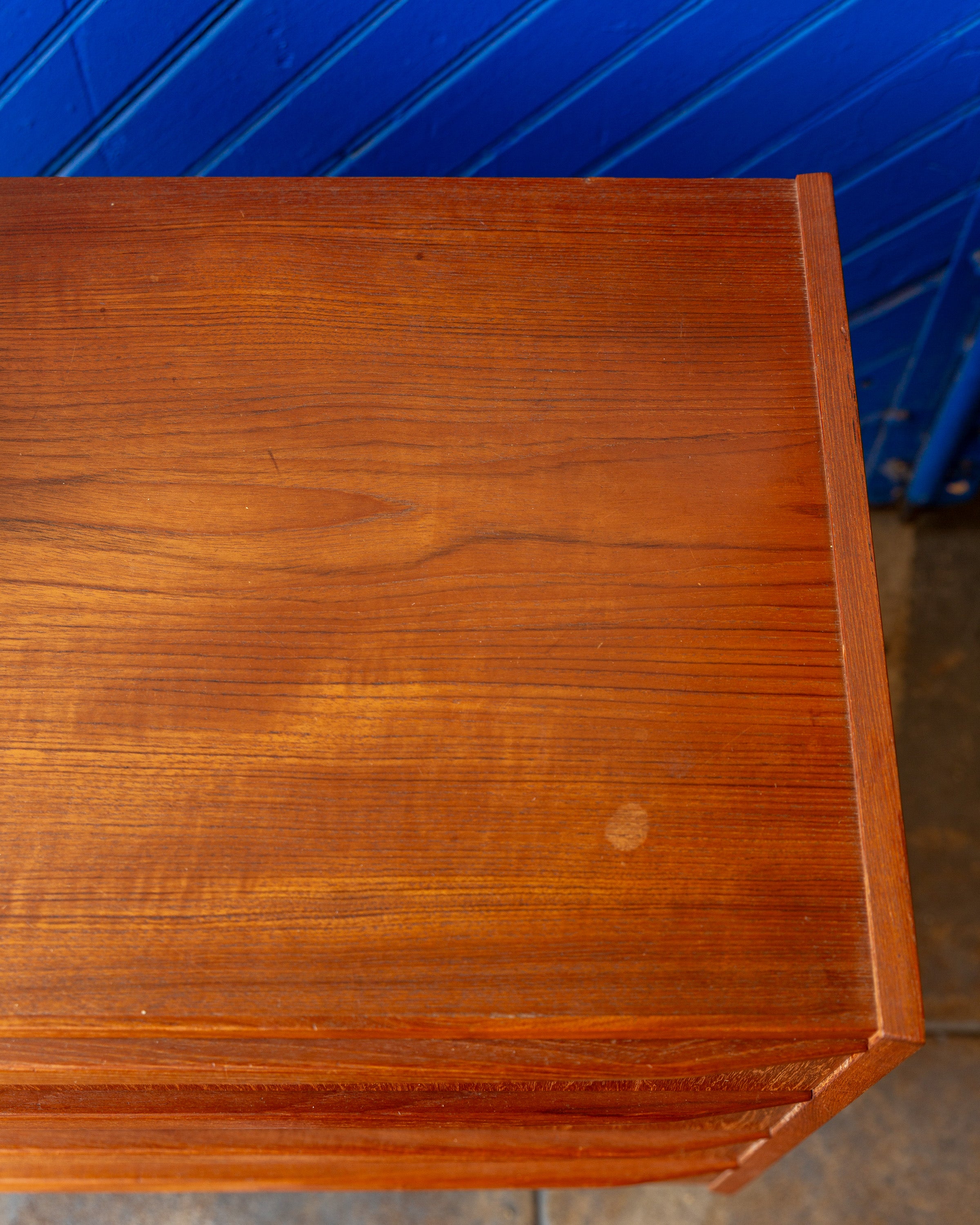 1960s Mid-Century Teak Dresser with Original Key — The Blue Door