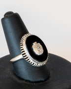 10K White Gold Coat of Arms Ring