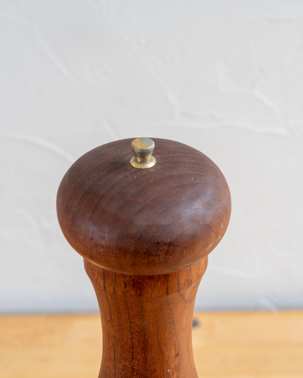 Vintage Large Teak Italian Pepper Grinder